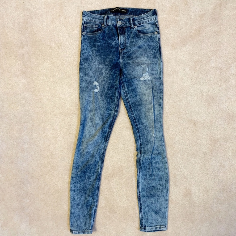 Express high rise jeans